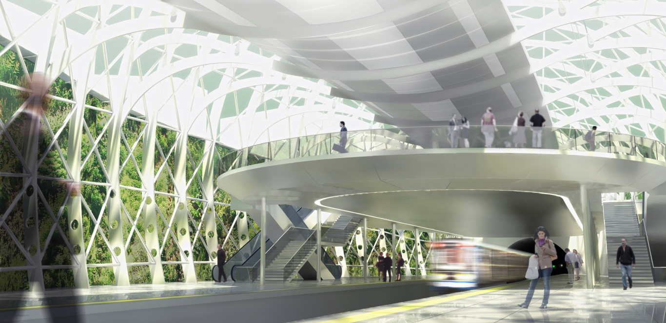 Metro Station Sofia, 2008, Dragan Achitecture, Paris